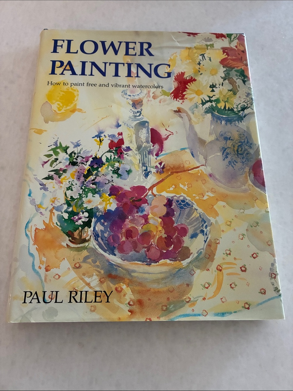 Flower Painting Book - Yellow and Multicolor Cover